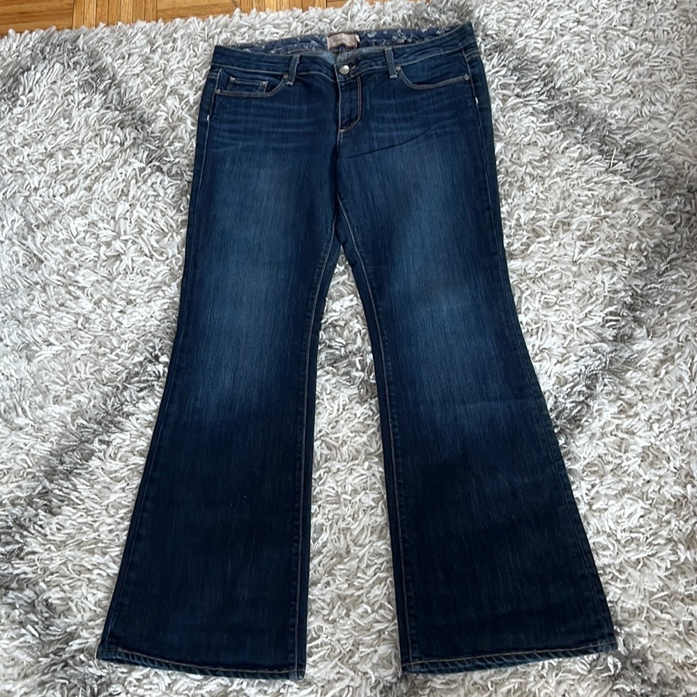 Paige Petite Denim bootcut jeans